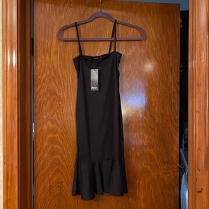 Nastygal black slip dress